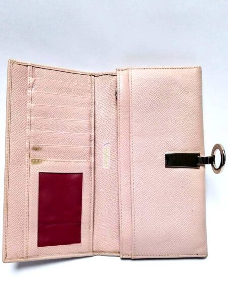 1654-Ví dài nữ-BVLGARI pink bifold wallet2