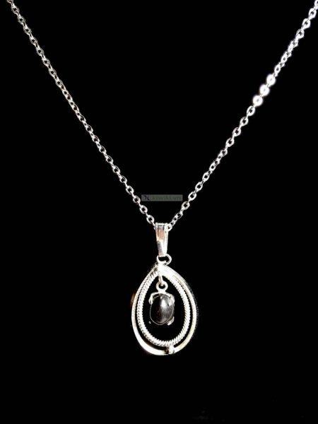 0805-Dây chuyền nữ-Black Tourmaline Necklace0