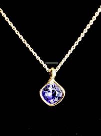 0807-Dây chuyền nữ-Amethyst pendant necklace