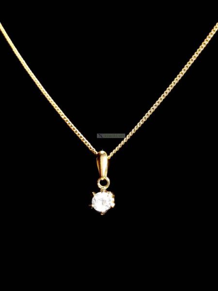 0810-Dây chuyền nữ-Faux diamond necklace0