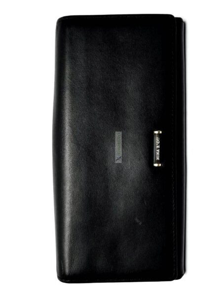 1688-Ví dài nữ-NINA RICCI black leather wallet0