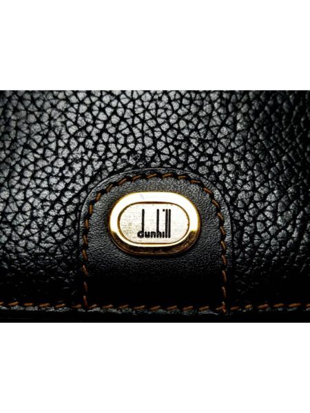 1690-Ví dài nữ-DUNHILL black leather wallet1
