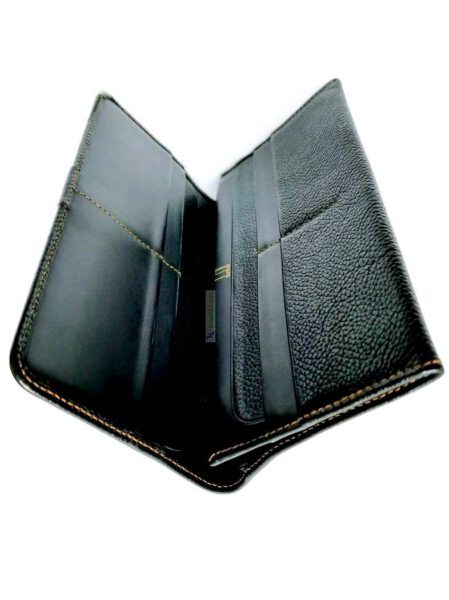 1690-Ví dài nữ-DUNHILL black leather wallet7