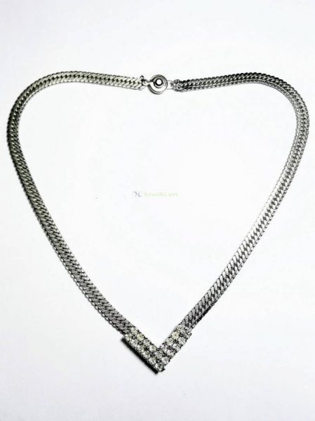 0817-Dây chuyền nữ-Stainless crystal necklace1