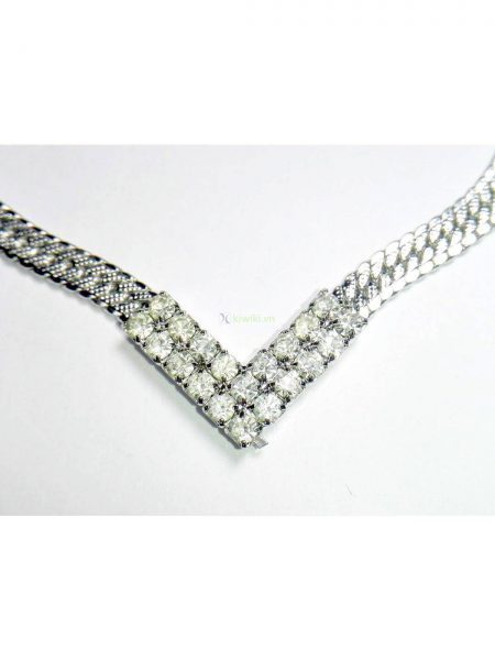 0817-Dây chuyền nữ-Stainless crystal necklace2