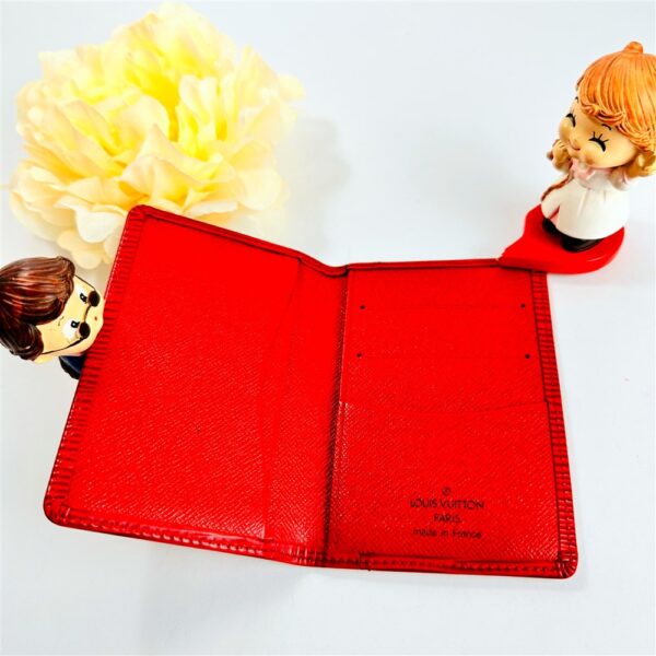1719-LOUIS VUITTON red epi leather Pocket Organiser-Ví đựng thẻ-Đã sử dụng4