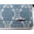 1692-Ví dài nữ-CELINE Blue Macadam long wallet3