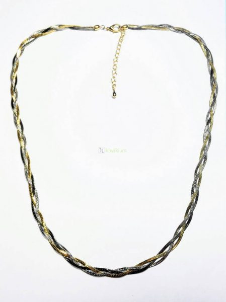 0828-Dây chuyền nữ-3 colours necklace1