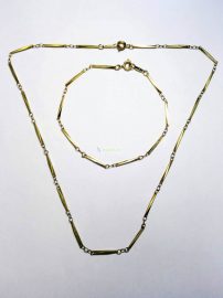 0829-Dây chuyền+lắc tay-18K gold filled necklace+bracelet