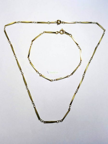 0829-Dây chuyền+lắc tay-18K gold filled necklace+bracelet0