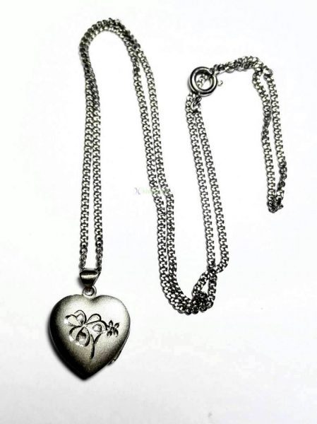 0830-Dây chuyền nữ-Heart pendant necklace1
