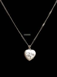 0830-Dây chuyền nữ-Heart pendant necklace