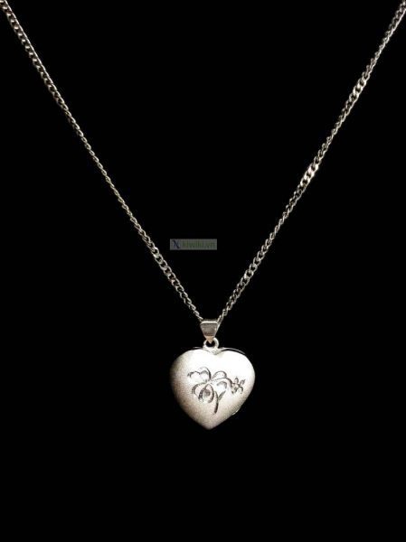 0830-Dây chuyền nữ-Heart pendant necklace0