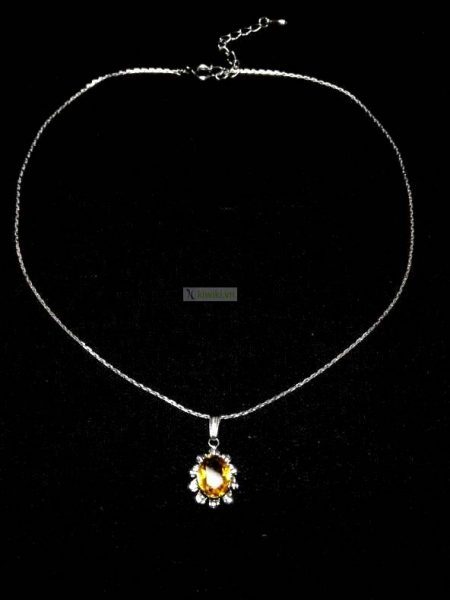 0750-Dây chuyền-Citrine rock necklace1