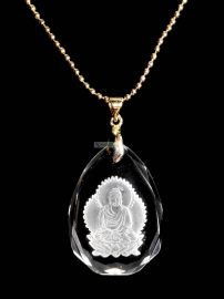 0832-Dây chuyền nữ-Buddhist crystal pendant necklace