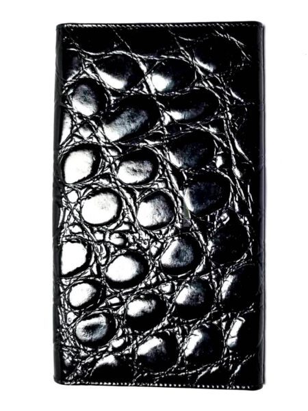1699-Ví dài nữ/nam-GIANFRANCO FERRE Calfskin crocodile embossed wallet3