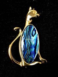 0756-Ghim cài áo-Ariki Paua shell brooch