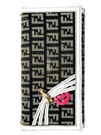 1656-Ví dài nữ-FENDI Monogram FF zucca wallet