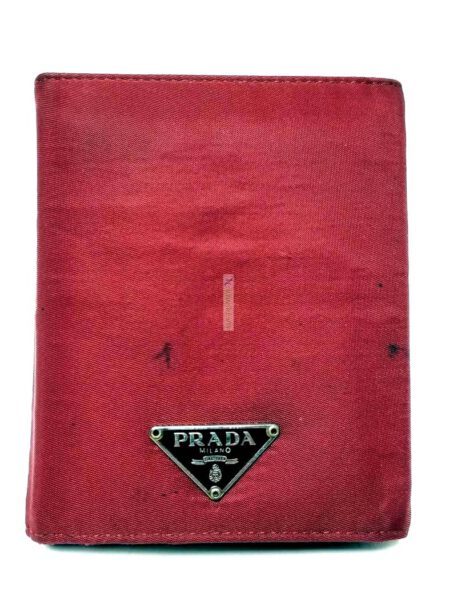 1701-Ví vải nam/nữ- PRADA Bifold cloth wallet0