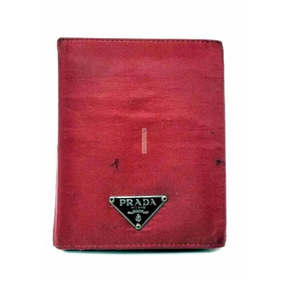 1701-Ví vải nam/nữ- PRADA Bifold cloth wallet0