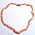 0842-Dây chuyền nữ-Pink coral deep sea necklace1