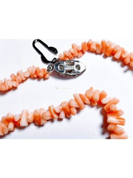 0842-Dây chuyền nữ-Pink coral deep sea necklace2