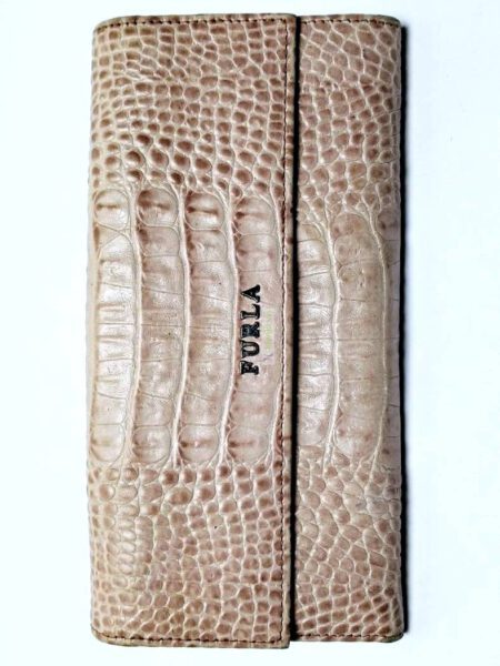 1657-Ví dài nữ-FURLA crocodile embossed wallet0