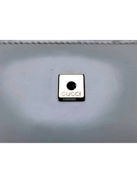 1709-Ví vuông nữ-GUCCI white leather wallet10