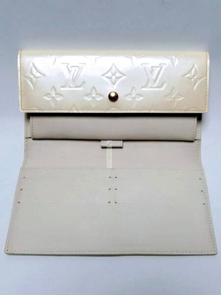 1710-Ví dài nữ-LOUIS VUITTON white vernis wallet4