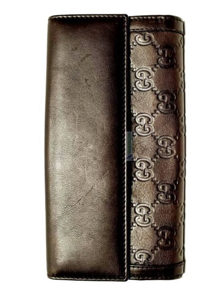 1651-Ví dài nữ-GUCCI brown guccissima wallet3