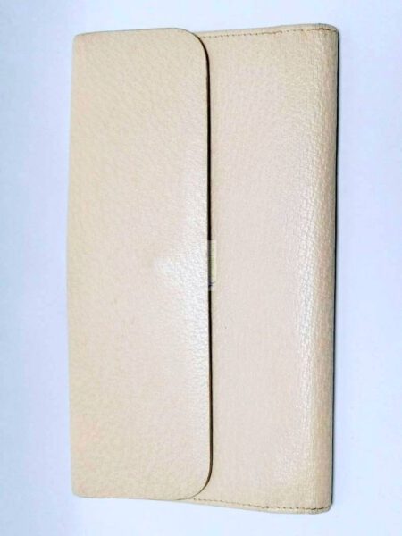 1712-Ví dài nữ-GUCCI white leather vintage wallet2