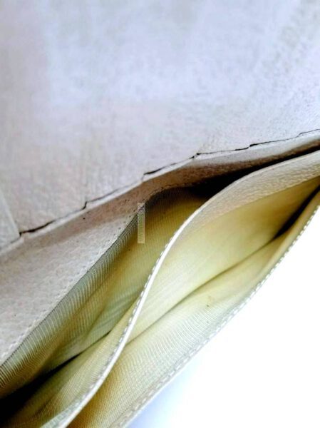 1712-Ví dài nữ-GUCCI white leather vintage wallet5