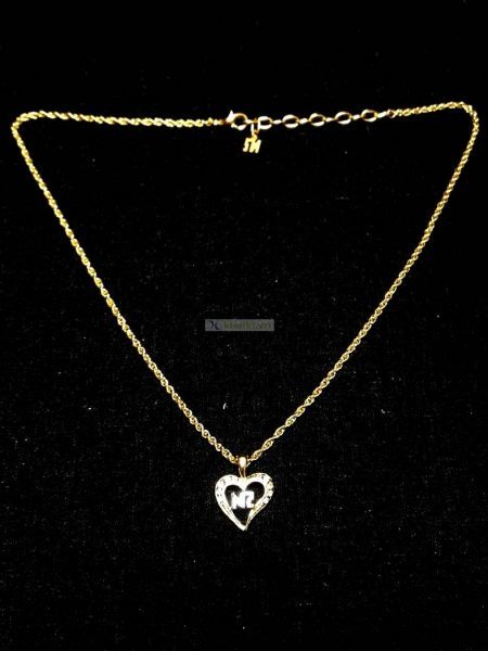 0759-Dây chuyền nữ-Nina Ricci heart pendant necklace1