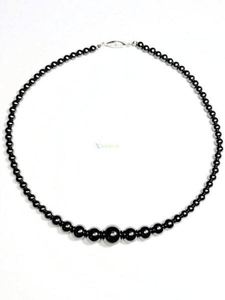 0863-Dây chuyền nữ-Black necklace0