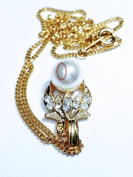 0867-Dây chuyền nữ-Faux pearl 18K gold plated necklace5