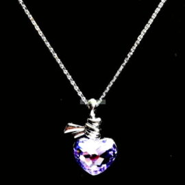 0868-Dây chuyền nữ-Swarovski heart pendant necklace-Chưa sử dụng