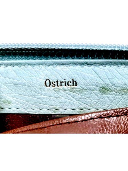 1716-Ví dài nữ-Ostrich skin light blue wallet4