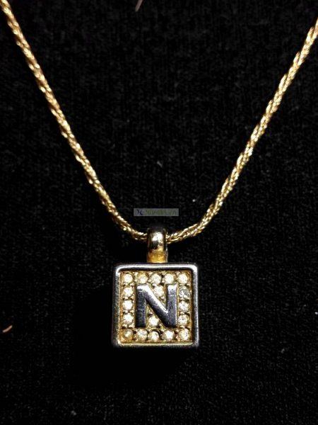 0760-Dây chuyền nữ-Nina Ricci cubic pendant necklace3