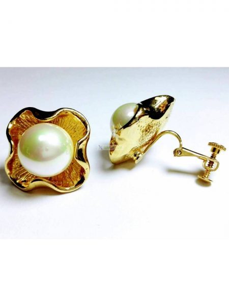 0879-Bông tai-Faux pearl earrings1