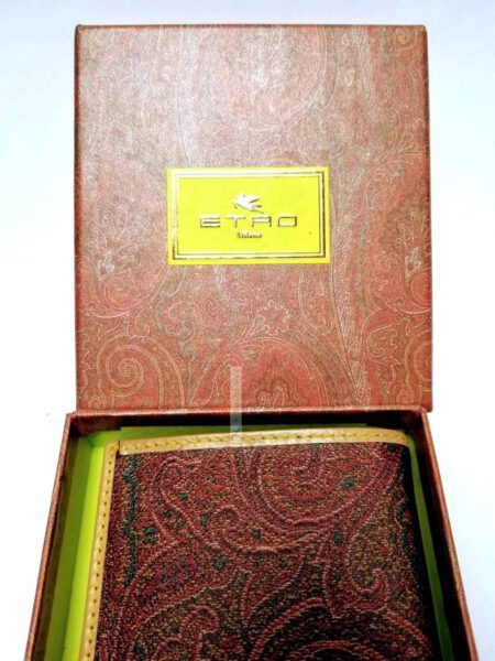 1720-Ví vuông nam/nữ-ETRO Paisley wallet-Chưa sử dụng2