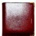 1722-Ví vuông nam/nữ-CARTIER Portefeuille Must Cartier bi-fold leather wallet0
