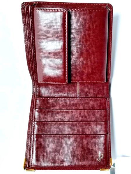 1722-Ví vuông nam/nữ-CARTIER leather bi-fold wallet3