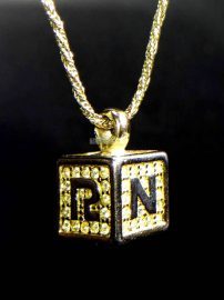 0760-Dây chuyền nữ-Nina Ricci cubic pendant necklace