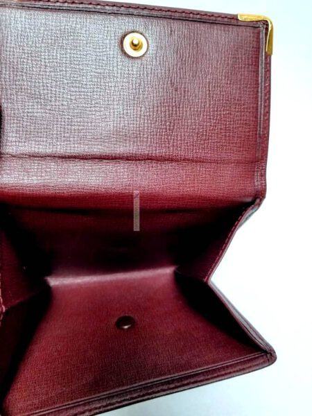 1723-Ví nam/nữ-CARTIER bordeaux must line tri-fold leather wallet2