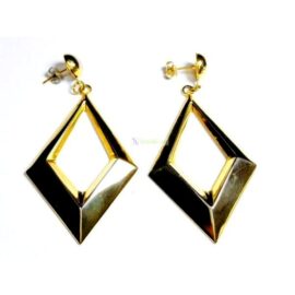 0884-Bông tai nữ-Gold plated earrings-Đã sử dụng