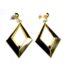 0884-Bông tai nữ-Gold plated earrings-Đã sử dụng0