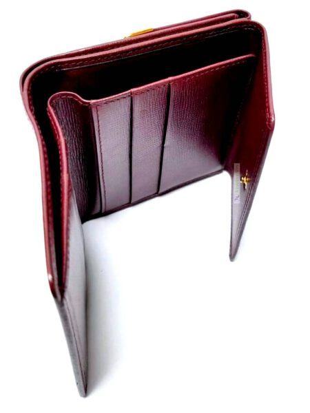 1723-Ví nam/nữ-CARTIER bordeaux must line tri-fold leather wallet4