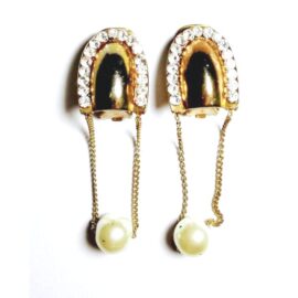 0891-Bông tai nữ- Faux pearl clip on earrings-Đã sử dụng