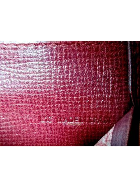 1723-Ví nam/nữ-CARTIER bordeaux must line tri-fold leather wallet8
