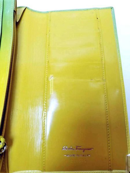 1729-Ví dài nữ-SALVATORE FERRAGAMO patent leather wallet10